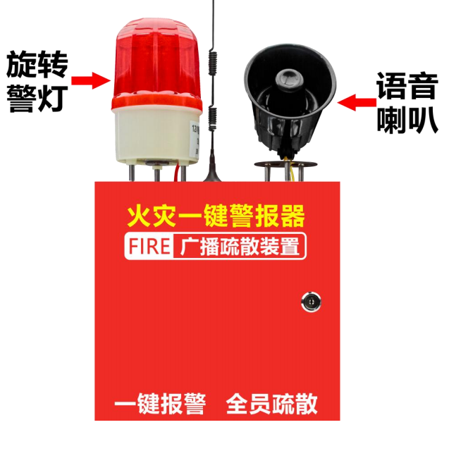 火災(zāi)一鍵報(bào)警廣播終端